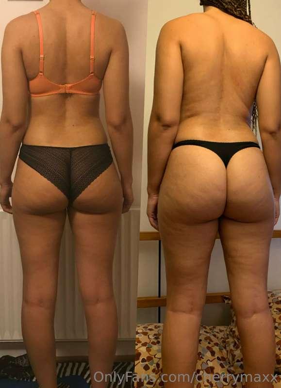 Look at all the growth! 🍑 first picture taken at the start o..