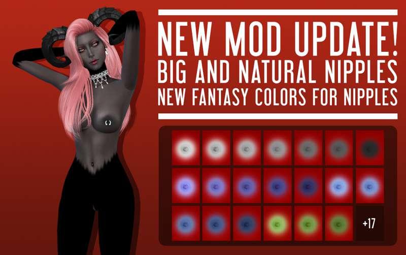 Mod Update: Big and Natural Nipples