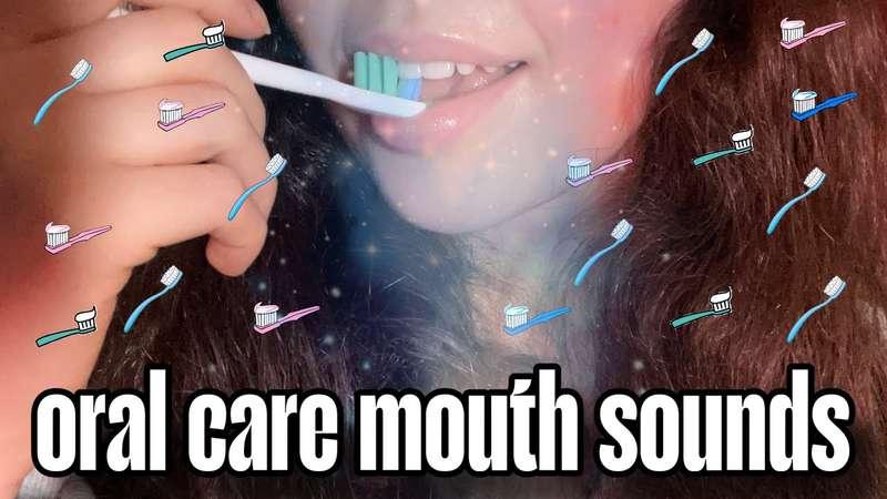 aSmR | Silly Oral Care Mouth Sounds + Oral Whispers 🦷🪥 (tooth brushing, flossing, tongue scraping +)