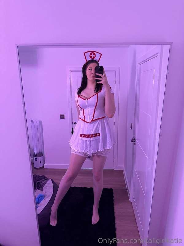 Your favorite tall nurse is on duty... anything I can help?💉..