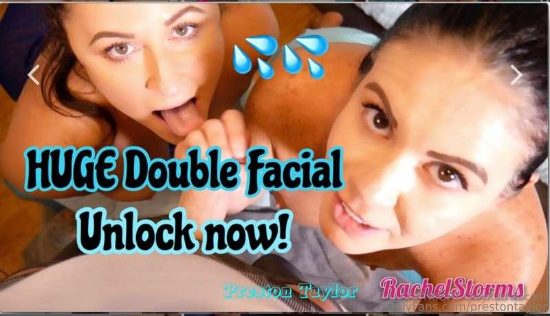 Facial Finatics! Double BJ w Facial! Super Hot with @rachels..