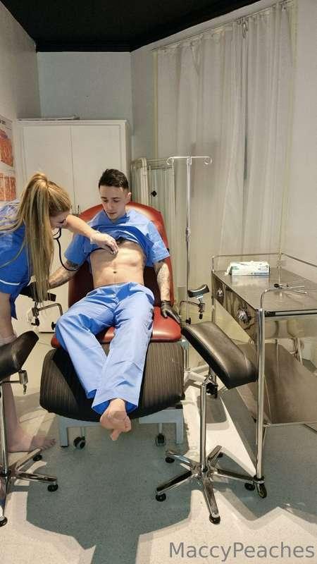 Getting examined by @sub_nurse_tilly