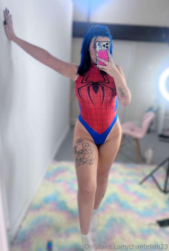 My spidey senses tell me you have something hard and long fo..