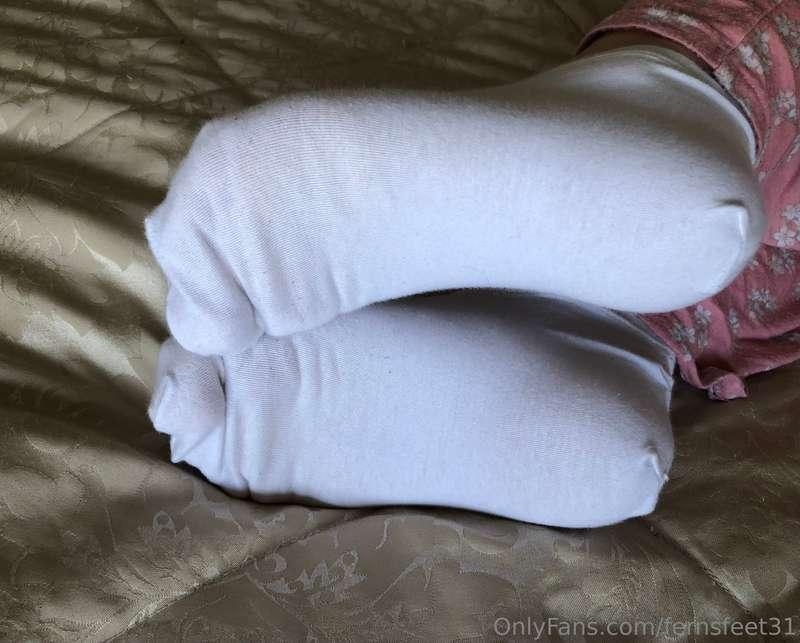 Off with her socks! 😆