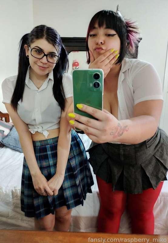 We had a lot of fun with my beautiful friend 😏 
@reyna_tirana 
#fyp #lesbian #school #skirt #lgbt #bisexual #argentina #girlfriend 