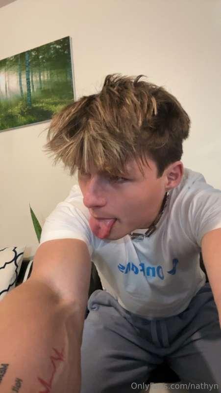 where should i stick my tongue?