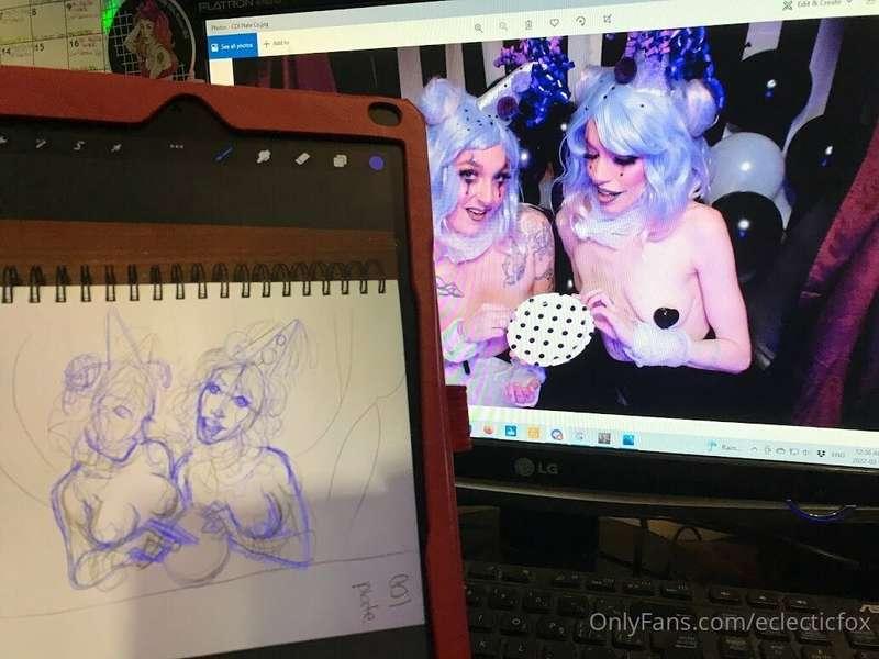 More images from behind the scenes. I had three thumbnails t..