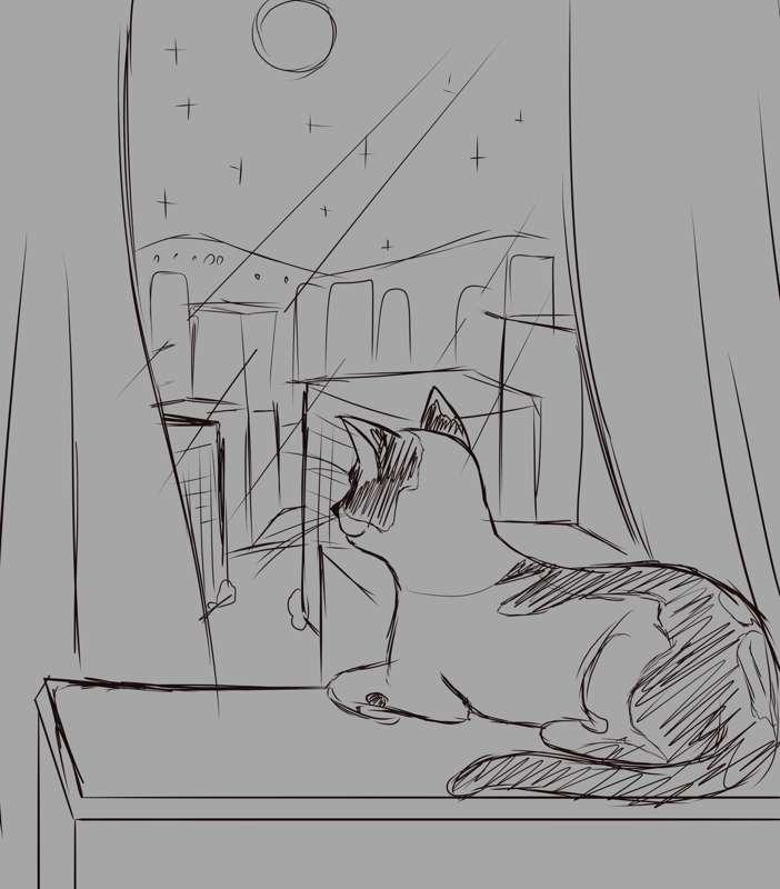 The cat in the window (WIP)