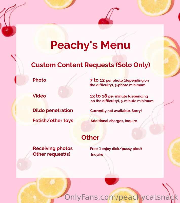 Here is an updated custom pricing menu! This pricing does no..