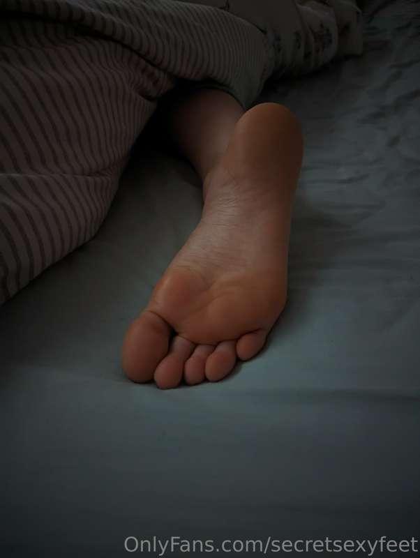 Sleepy little foot after all that tickling