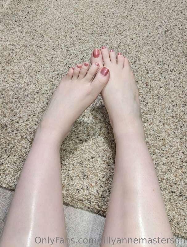 Finally got around to painting my toenails - it's really the..