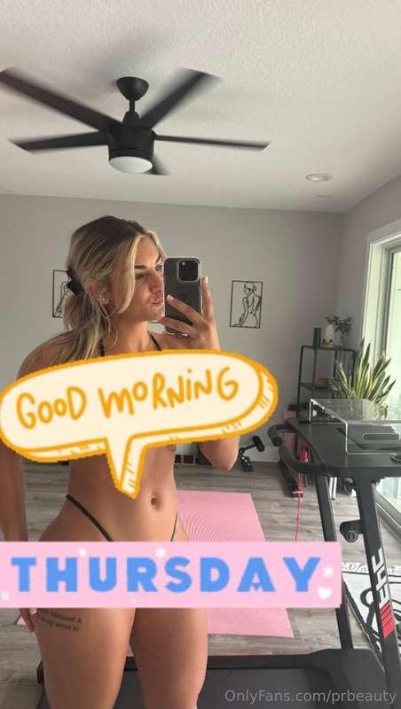 GOOD MORNING BABE ☀️ TASTY TREAT FOR YOU IN YOUR DMS 10:00AM..
