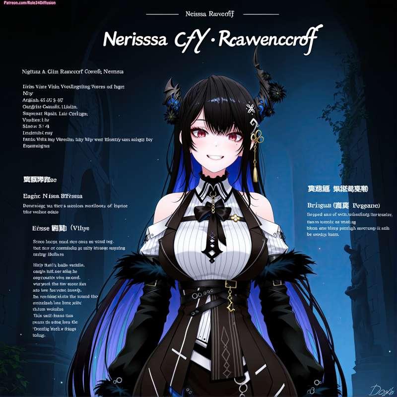 [Rule34 Vtuber Diffusion] Nerissa Ravencroft Sexy Poses [Gen 2.5]