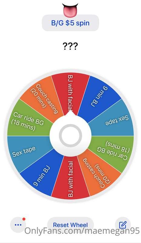 $5 to spin the wheel !!! All my best Boy Girl videos on offe..