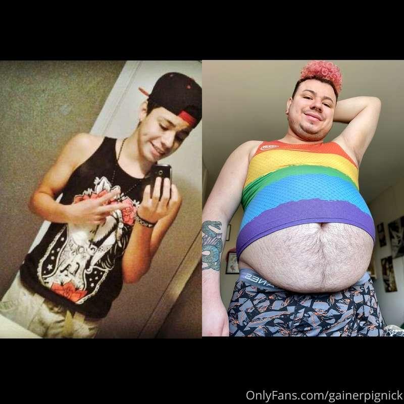 Some comparison pics, me in suspenders, and had to add some ..