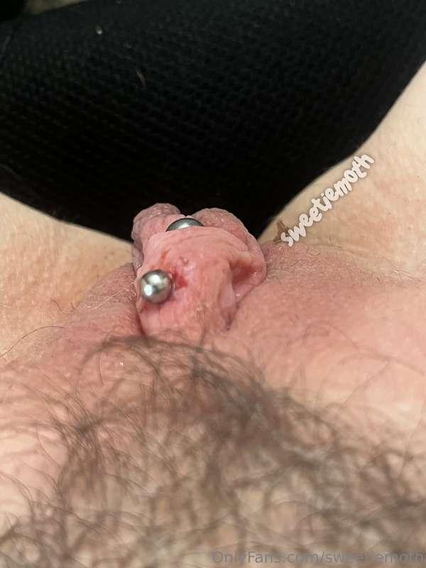 I played so rough I tore my perfect plump pussy!!! Poor clit..