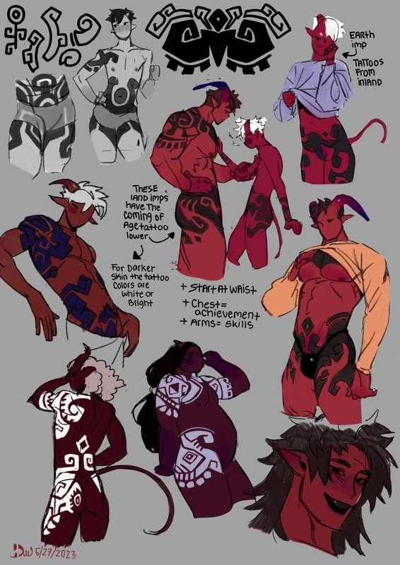 IMPS: land/mountain tattoos
