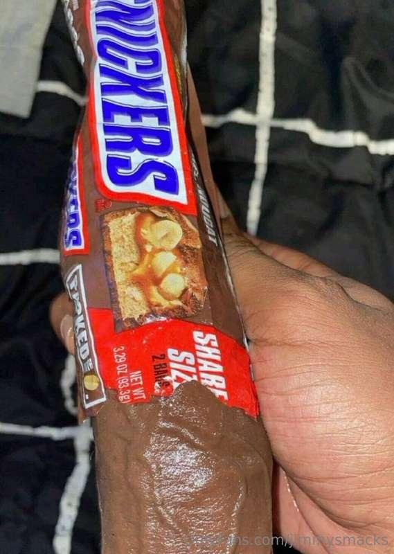 My dick is the real snicker 🍫🍆