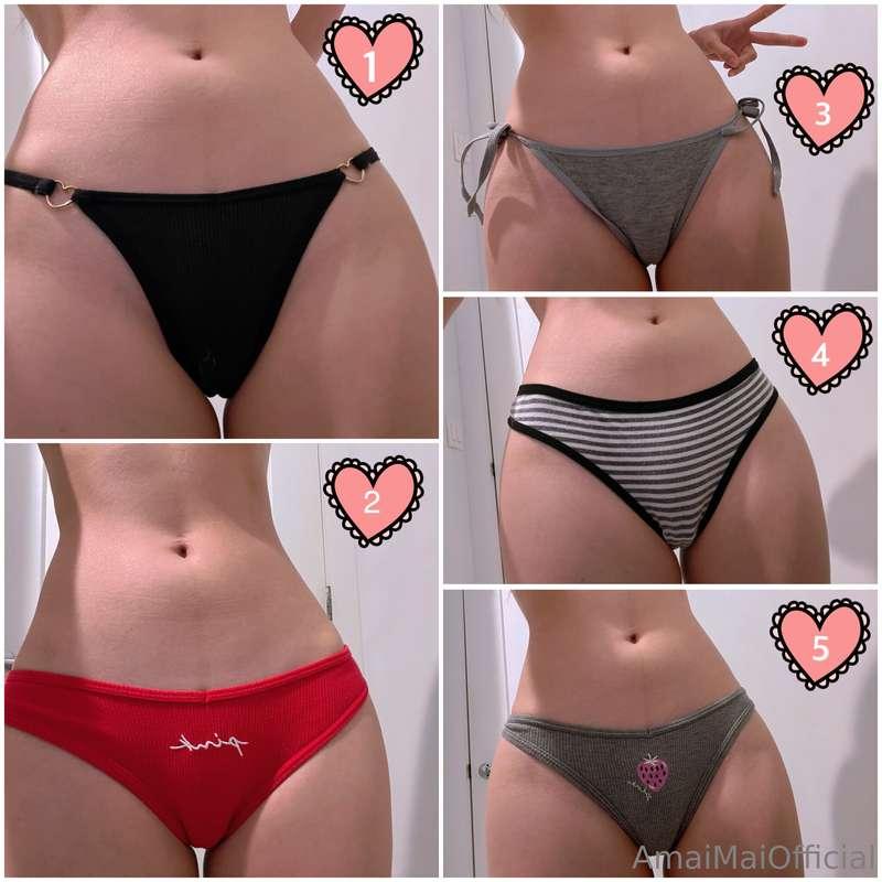 💌 cute panties for you 💌 •these are the 5 for the month to c..