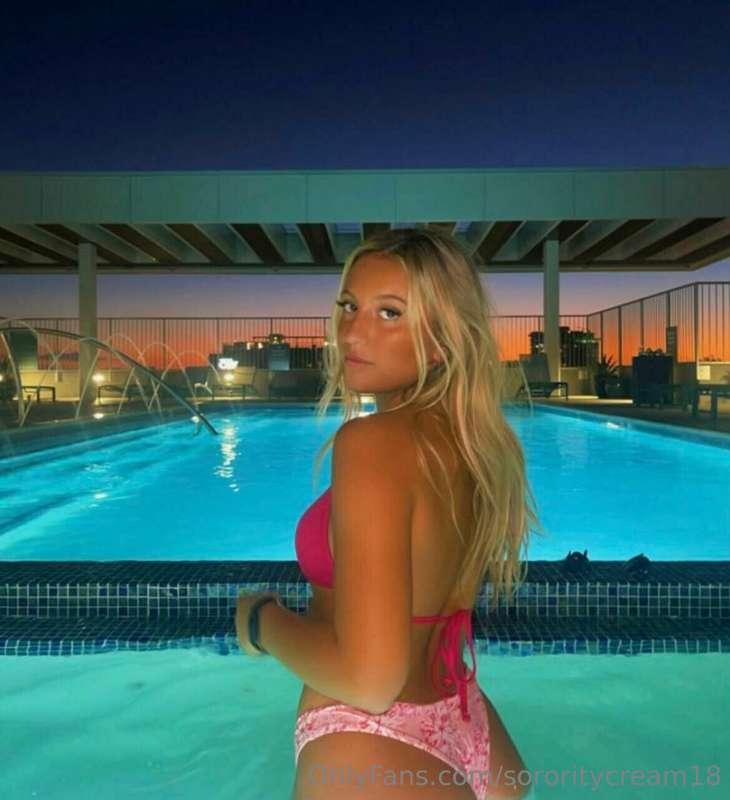 She just invited into alpha phi! Add the real sorority slut ..