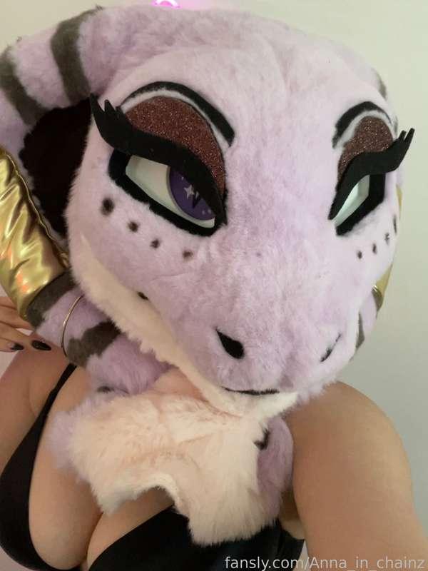 Serve your queen and give her a tribute tip. 💜

#fyp #fursuit #murrsuit #furry #titty