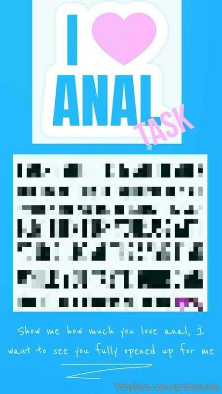 Unlock this anal task if you're a whore for a dick.