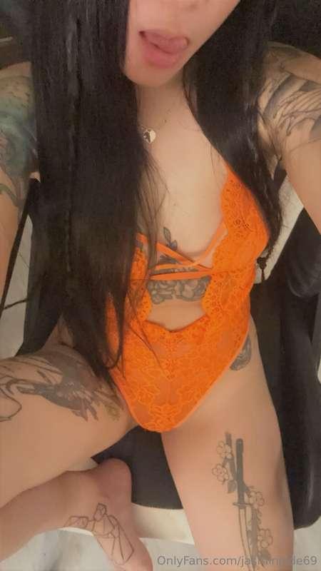 Wearing lingerie and doing absolutely nothing but waiting fo..