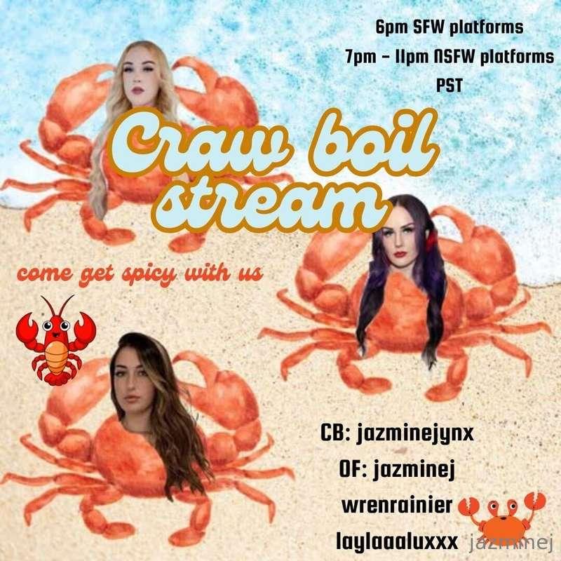 🦀 TONIGHT IS THE NIGHT 🦀@wrenrainier @laylaaaluxxx 