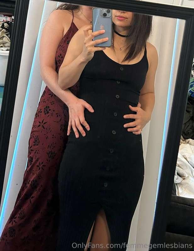 Do you like us in our long dresses? 🥰