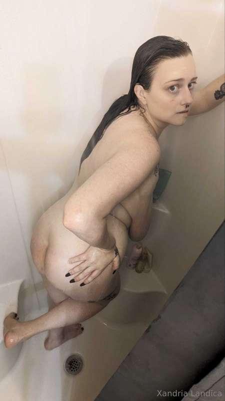Would you climb in behind me and press my tits and face agai..