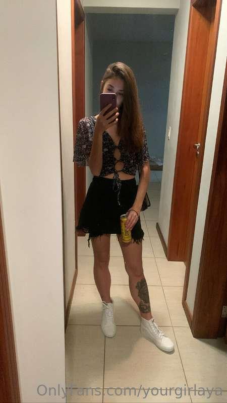 i wore a skirt today for you 😘