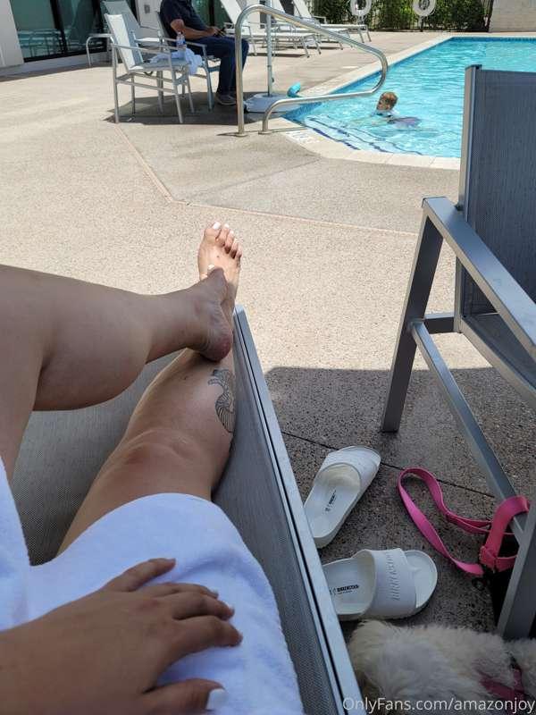 You see me at the pool, 

What do you do next?