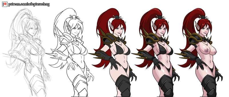Character art WIP (NSFW)
