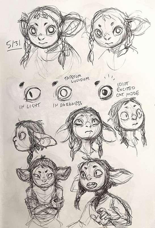 Nettle - Goblin Sketch Page