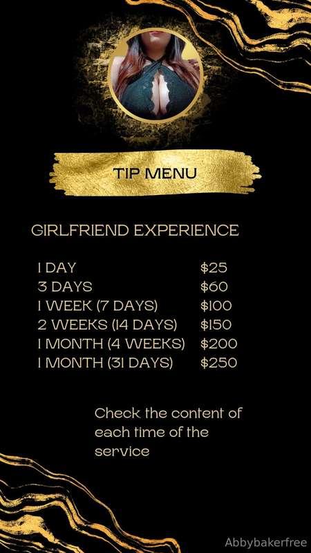 👑 TIP MENU 👑🧸Ask about the service that interests you. 🧸GFE ..