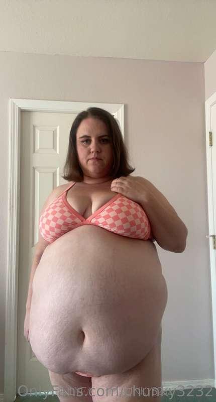 When your belly almost covers up your bathing suit bottoms....