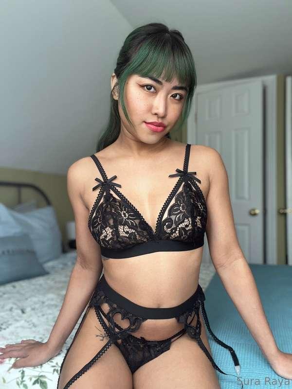 **Made a custom for a fan** 🖤
*He picked this lingerie for m..
