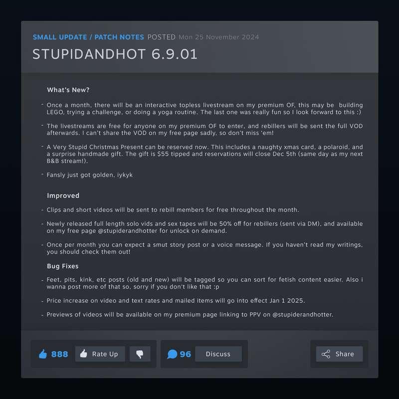 summary of my page updates and future plans :)