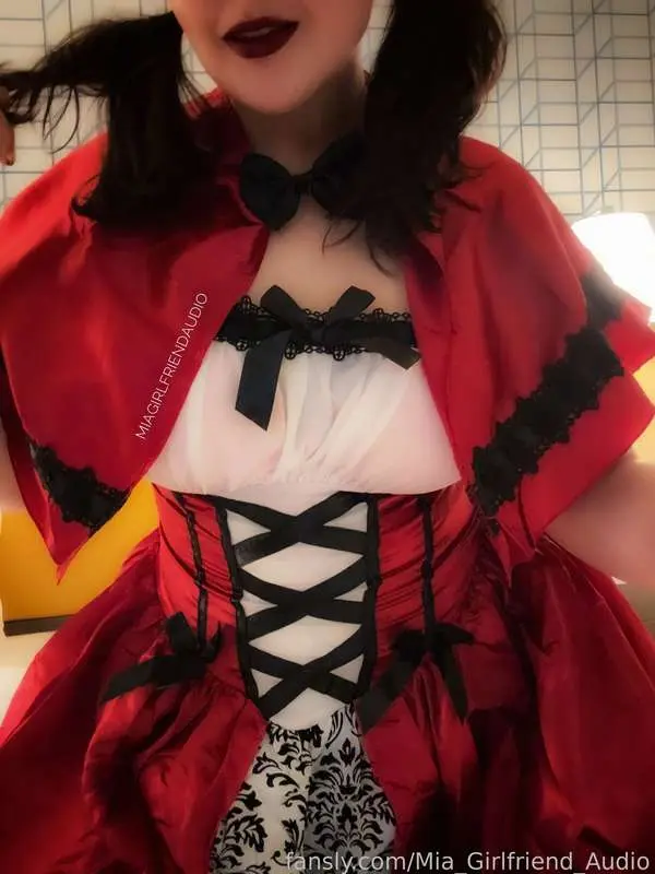 What I was wearing tonight. Getting ready for Halloween. 😏😉  Thank you to Kevin for the costume I finally get to use! 

The livestream audio and video (of the chat) will be available tomorrow. I had so much fun! Huge shoutout to those who participated. 🥰 Thank you so much. 

It is officially bed time. Goodnight. 💋