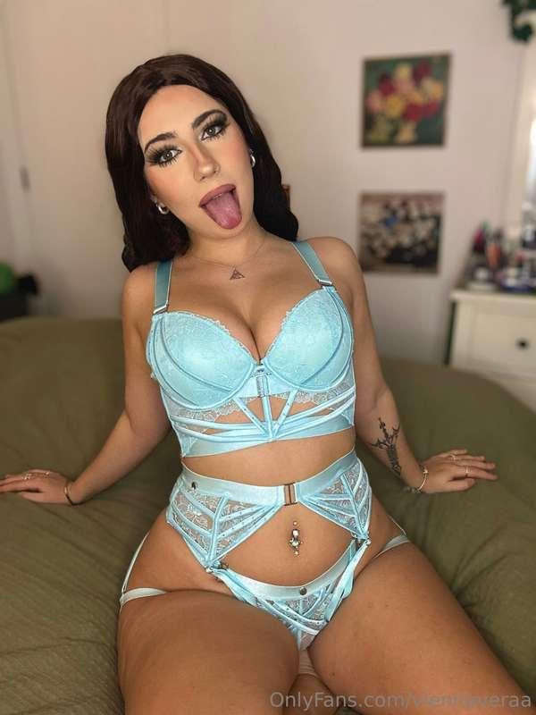 my newest lingerie set 🩵
