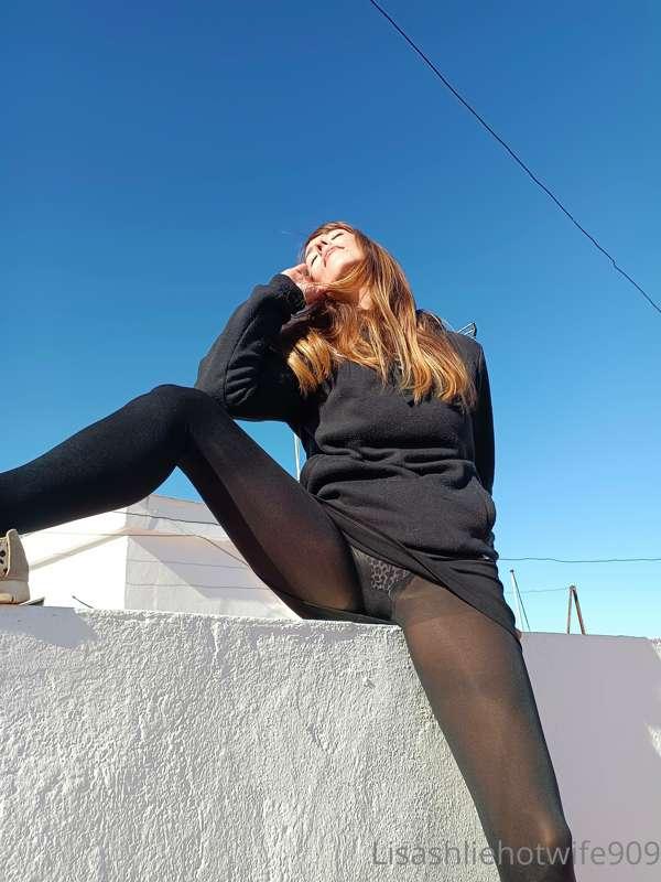 Beautiful day for stretching my legs on a random wall for no..