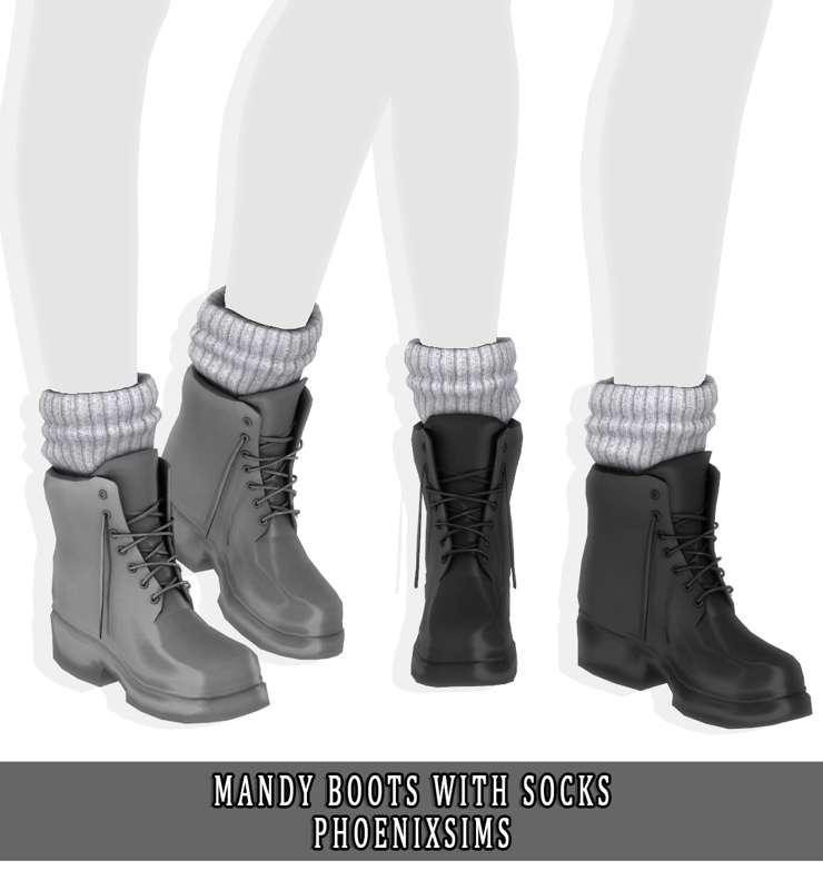 MANDY BOOTS WITH SOCKS
