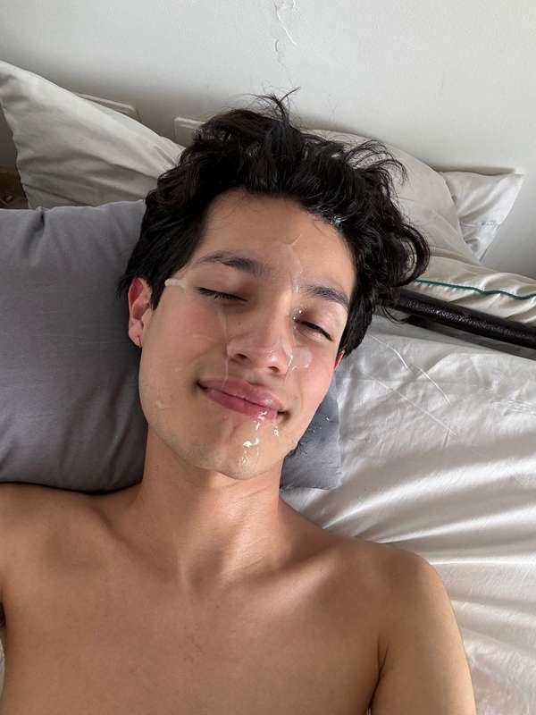 First thing in the morning: getting my face full of milk, as..