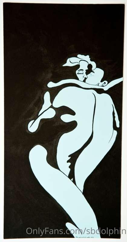 Lucky. Sumi ink on matte board. 2013.