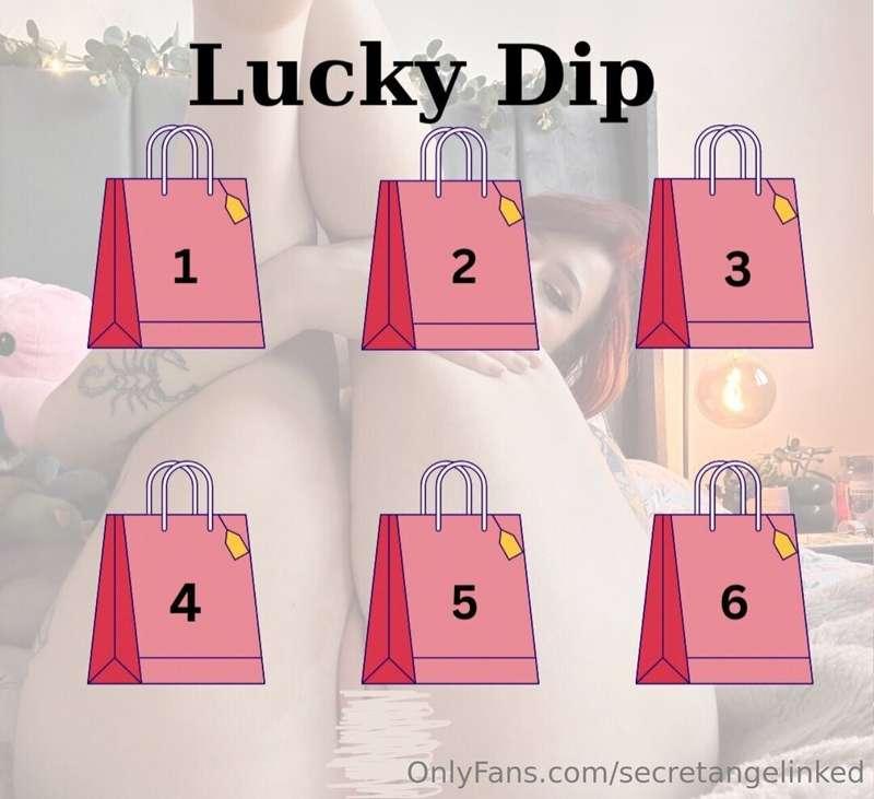 🛍️ 𝐋𝐔𝐂𝐊𝐘 𝐃𝐈𝐏 🛍️
Only $5 per bag!!! Tip & tell me which numbe..