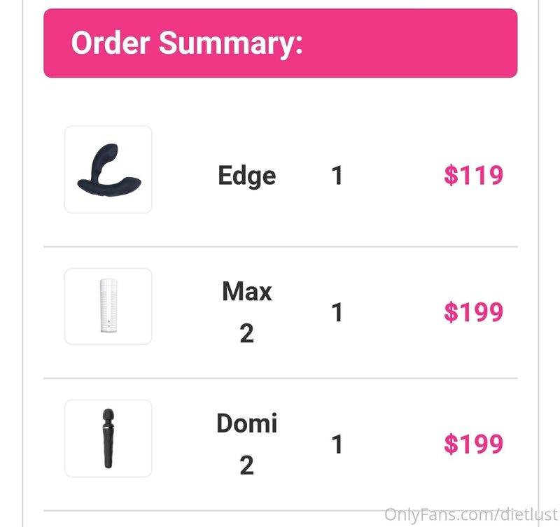 ordered some fun new toys for cam!! Reimburse me babes ;p yo..