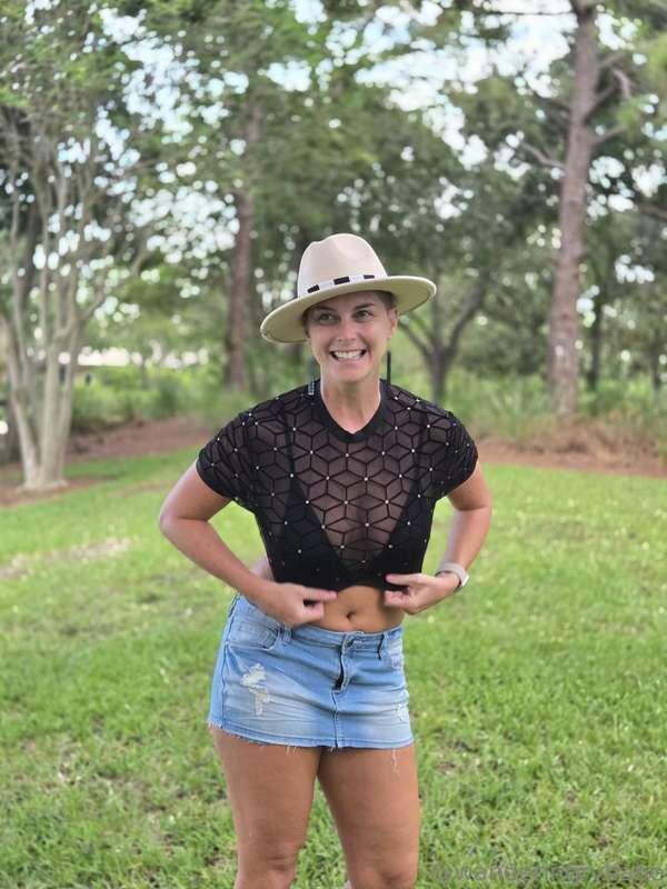 Decided to get dressed up just to flash the camera with my b..