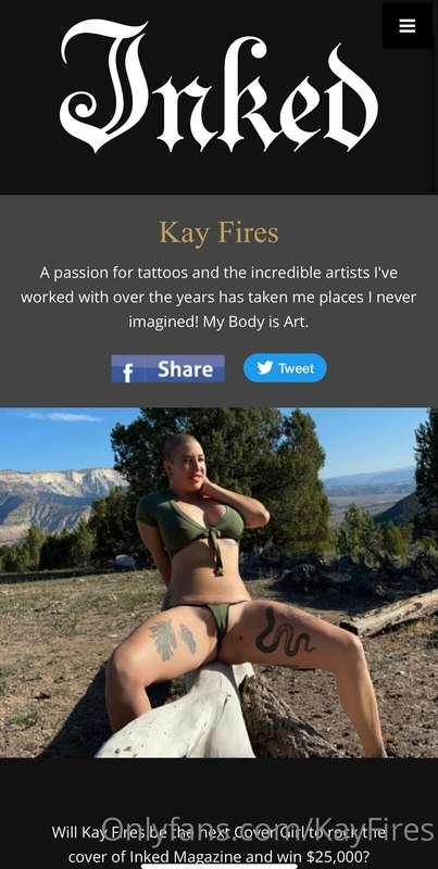 www.KayFires.com 
*The Inked Magazine Covergirl Contest has ..