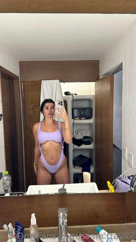 the new boobs really don't wanna fit in any of my bikinis 😅