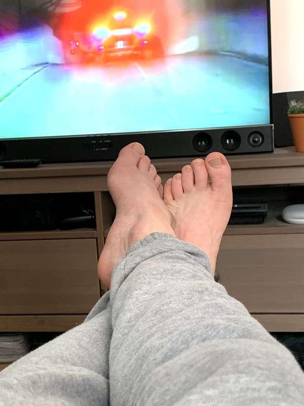 Who wants to be my foot rest?